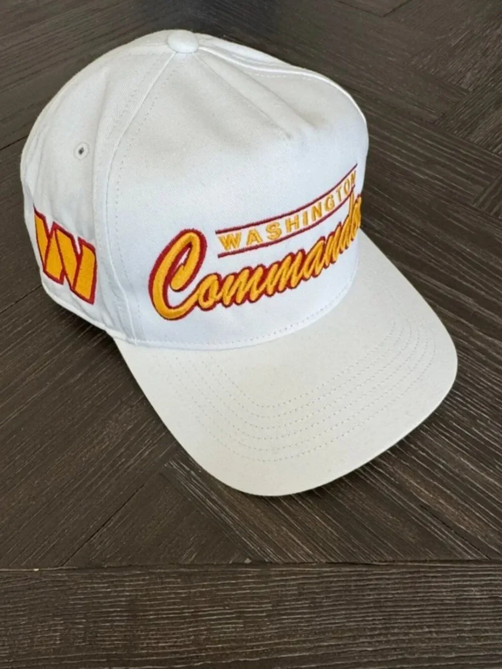 Washington Commanders Hat White Adjustable '47 Brand NFL Football Cap One Size